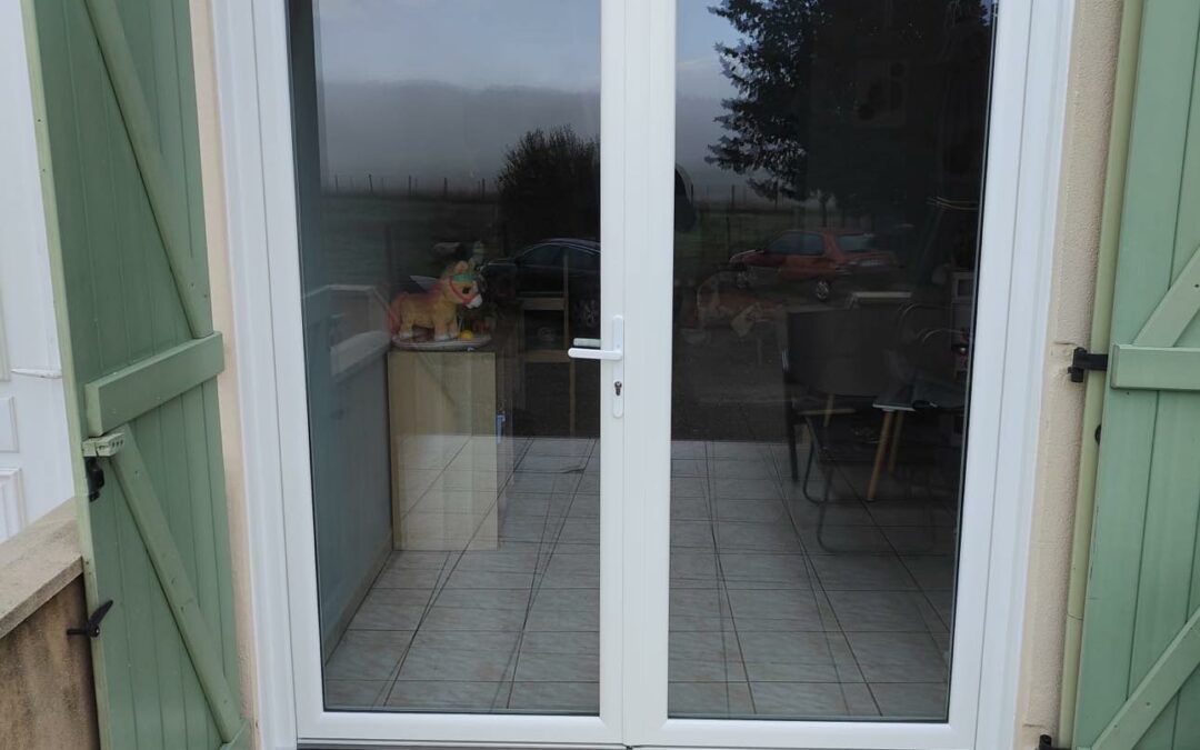 Porte-fenêtre PVC - Chantier à Montélimar (26)