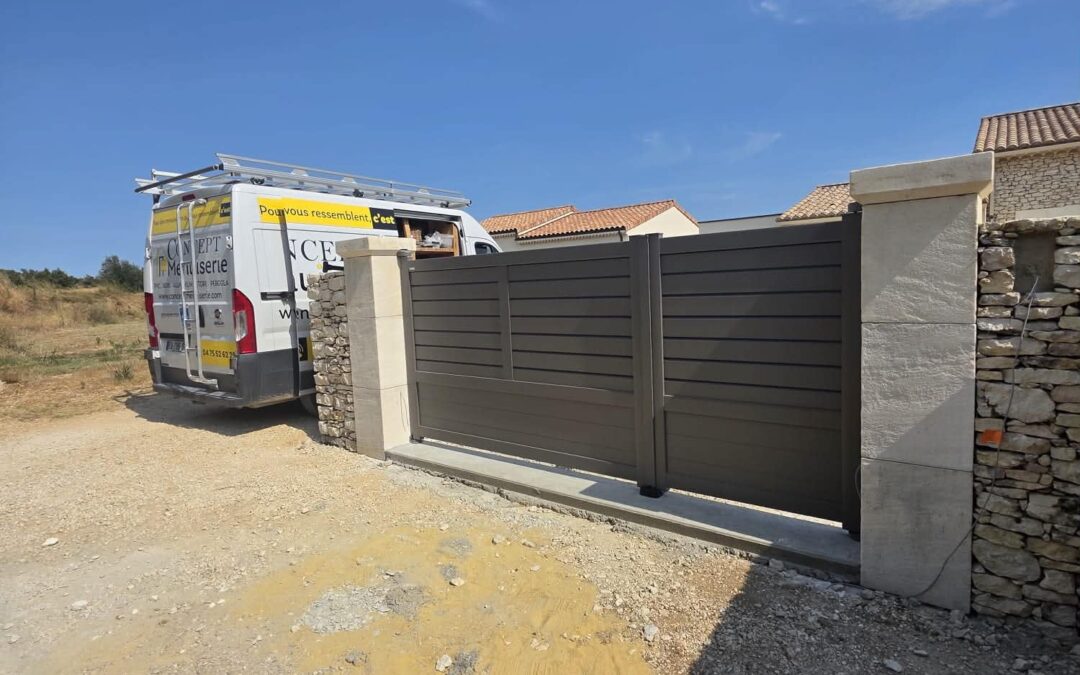Portail aluminium modèle JUSTENN