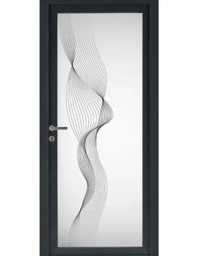 Porte d'entrée aluminium Elyo 6